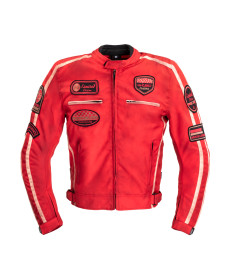 Чоловіча мотокуртка W-TEC Patriot Red - розмір 4XL