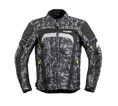 Чоловіча мотокуртка W-TEC Torebaro - чорно-сірий / 6XL Чоловіча мотокуртка W-TEC Torebaro - чорно-сірий / 6XL