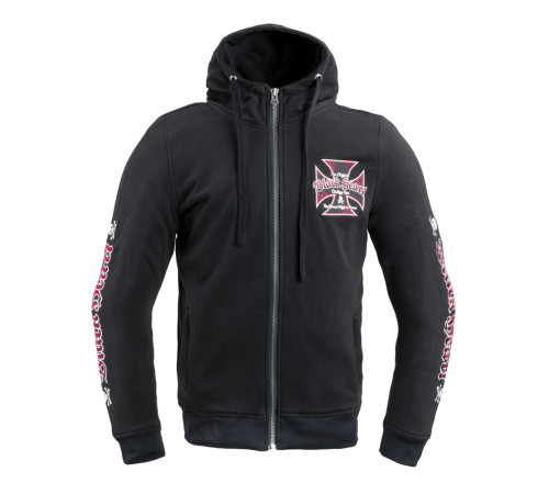 Чоловічий світшот з капюшоном W-TEC Black Heart Vintage Iron - чорний/XXL Чоловічий світшот з капюшоном W-TEC Black Heart Vintage Iron - чорний/XXL
