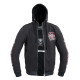 Чоловічий світшот з капюшоном W-TEC Black Heart Vintage Iron - чорний/XXL