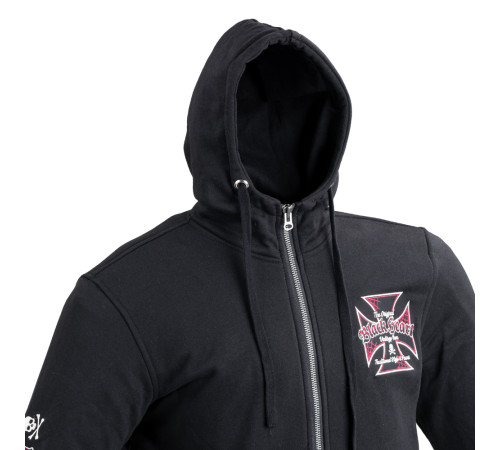 Чоловічий світшот з капюшоном W-TEC Black Heart Vintage Iron - чорний/XXL Чоловічий світшот з капюшоном W-TEC Black Heart Vintage Iron - чорний/XXL