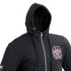 Чоловічий світшот з капюшоном W-TEC Black Heart Vintage Iron - чорний/XXL