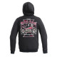 Чоловічий світшот з капюшоном W-TEC Black Heart Vintage Iron - чорний/5XL