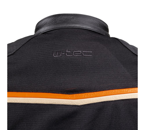 Чоловіча літня мото-куртка W-TEC 2Stripe - чорний / XXL Чоловіча літня мото-куртка W-TEC 2Stripe - чорний / XXL