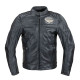 Чоловіча шкіряна мото куртка W-TEC Black Heart Wings Leather Jacket - чорний/XL