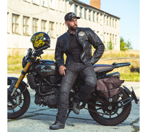 Чоловіча шкіряна мото куртка W-TEC Black Heart Wings Leather Jacket - чорний/XL Чоловіча шкіряна мото куртка W-TEC Black Heart Wings Leather Jacket - чорний/XL