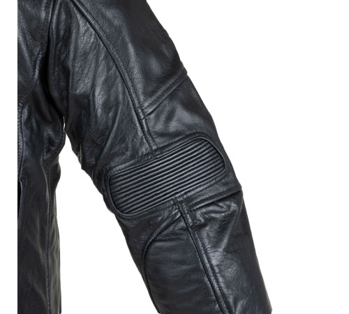 Чоловіча шкіряна мото куртка W-TEC Black Heart Wings Leather Jacket - чорний/XXL