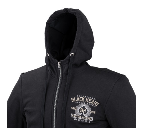 Чоловічий толстовка з капюшоном W-TEC Black Heart Kustom Kulture Hoodie - чорний/5XL Чоловічий толстовка з капюшоном W-TEC Black Heart Kustom Kulture Hoodie - чорний/5XL