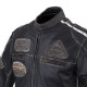 Чоловіча шкіряна мотокуртка W-TEC Sheawen Vintage - чорна/розмір XXL