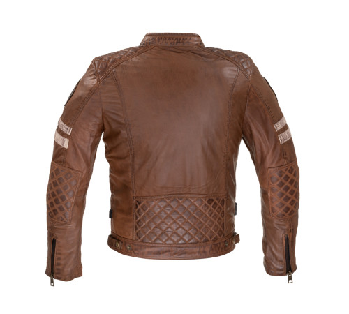 Чоловіча шкіряна куртка W-TEC Milano - коричневий / 6XL Чоловіча шкіряна куртка W-TEC Milano - коричневий / 6XL