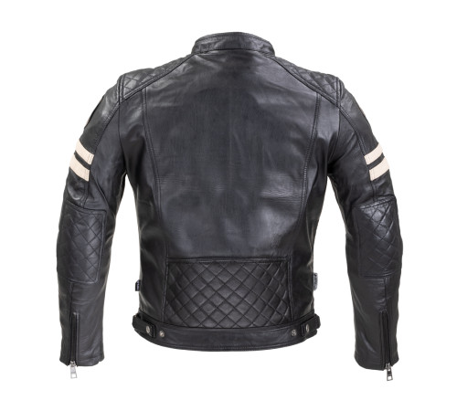 Чоловіча шкіряна куртка W-TEC Milano - чорний / 3XL Чоловіча шкіряна куртка W-TEC Milano - чорний / 3XL