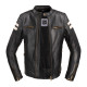Чоловіча шкіряна мотокуртка W-TEC Stripe - чорний / 4XL