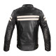 Чоловіча шкіряна мотокуртка W-TEC Stripe - чорний / 4XL
