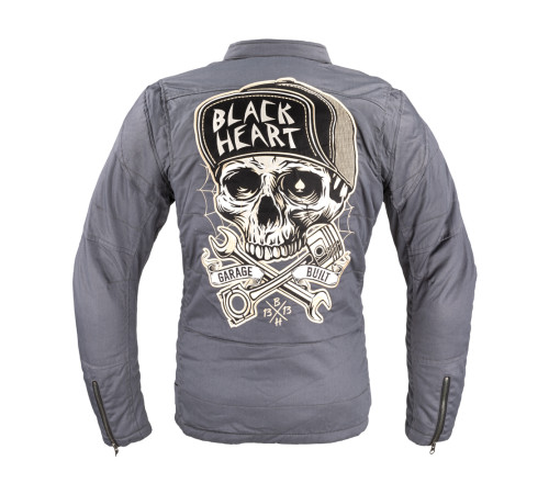 Чоловіча мотокуртка W-TEC Black Heart Garage Built Jacket - сірий/5XL Чоловіча мотокуртка W-TEC Black Heart Garage Built Jacket - сірий/5XL