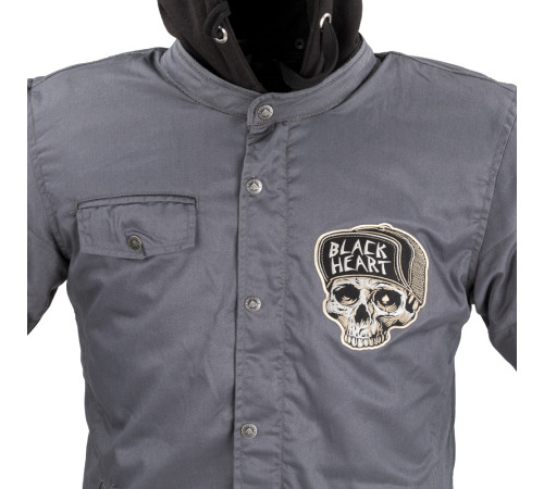 Чоловіча мотокуртка W-TEC Black Heart Garage Built Jacket - сірий/5XL Чоловіча мотокуртка W-TEC Black Heart Garage Built Jacket - сірий/5XL