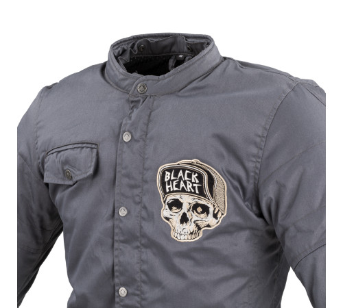 Чоловіча мотокуртка W-TEC Black Heart Garage Built Jacket - сірий/5XL Чоловіча мотокуртка W-TEC Black Heart Garage Built Jacket - сірий/5XL