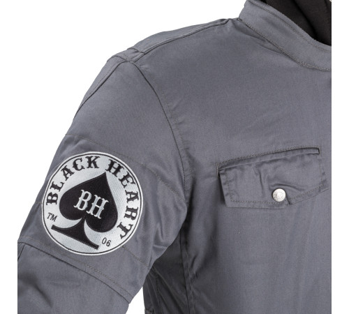 Чоловіча мотокуртка W-TEC Black Heart Garage Built Jacket - сірий/5XL Чоловіча мотокуртка W-TEC Black Heart Garage Built Jacket - сірий/5XL