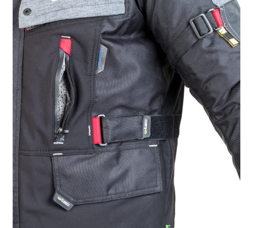 Чоловіча мотокуртка W-TEC Tomret NF-2220 - чорно-сірий / XL Чоловіча мотокуртка W-TEC Tomret NF-2220 - чорно-сірий / XL