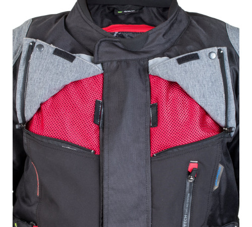 Чоловіча мотокуртка W-TEC Tomret NF-2220 - чорно-сірий / 3XL Чоловіча мотокуртка W-TEC Tomret NF-2220 - чорно-сірий / 3XL