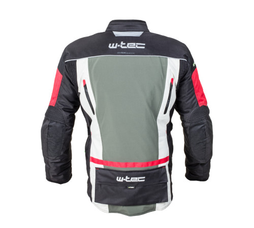 Чоловіча мотокуртка W-TEC Wigstein NF-2209 - чорний-хакі-червоний / WXL Чоловіча мотокуртка W-TEC Wigstein NF-2209 - чорний-хакі-червоний / WXL