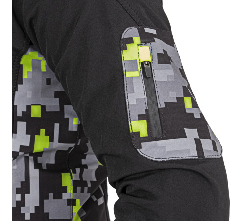 Чоловіча мото-куртка з капюшоном Softshell W-TEC Kybero - розмір XXL / чорний Чоловіча мото-куртка з капюшоном Softshell W-TEC Kybero - розмір XXL / чорний