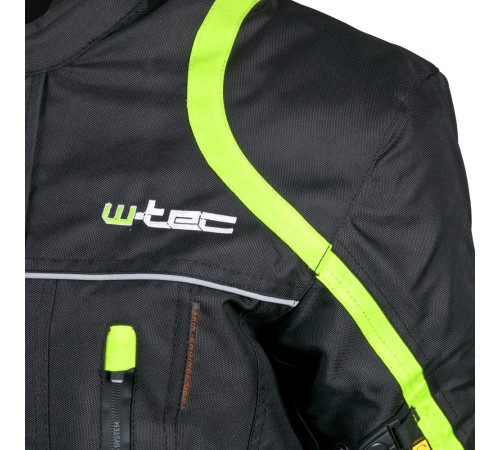 Чоловіча мотокуртка W-TEC Glomnitz NF-2205 - чорно-зелений / 5XL Чоловіча мотокуртка W-TEC Glomnitz NF-2205 - чорно-зелений / 5XL