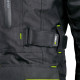 Чоловіча мотокуртка W-TEC Glomnitz NF-2205 - чорно-зелений / 3XL