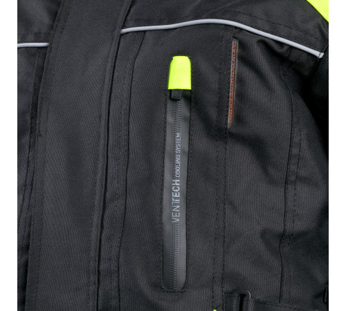 Чоловіча мотокуртка W-TEC Glomnitz NF-2205 - чорно-зелений / 3XL Чоловіча мотокуртка W-TEC Glomnitz NF-2205 - чорно-зелений / 3XL
