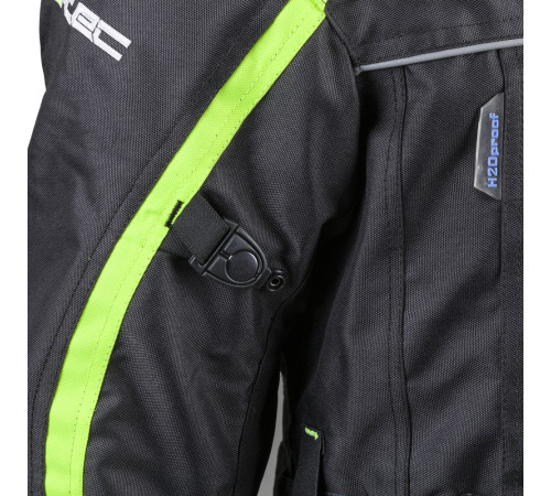Чоловіча мотокуртка W-TEC Glomnitz NF-2205 - чорно-зелений / 3XL Чоловіча мотокуртка W-TEC Glomnitz NF-2205 - чорно-зелений / 3XL