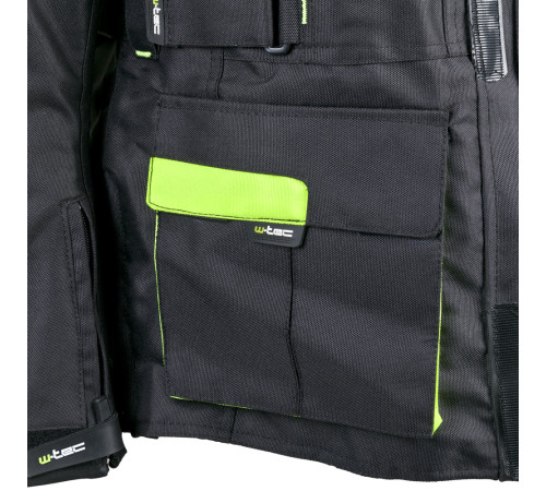 Чоловіча мотокуртка W-TEC Glomnitz NF-2205 - чорно-зелений / XXL Чоловіча мотокуртка W-TEC Glomnitz NF-2205 - чорно-зелений / XXL