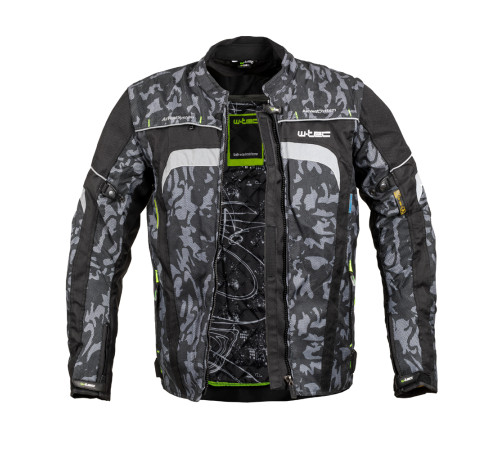 Чоловіча мотокуртка W-TEC Torebaro - чорно-сірий / 3XL Чоловіча мотокуртка W-TEC Torebaro - чорно-сірий / 3XL