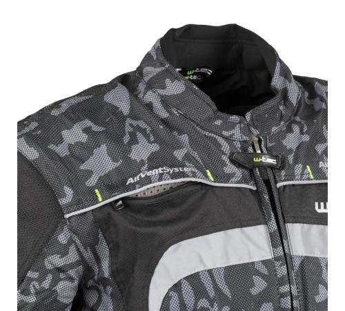 Чоловіча мотокуртка W-TEC Torebaro - чорно-сірий / 3XL Чоловіча мотокуртка W-TEC Torebaro - чорно-сірий / 3XL