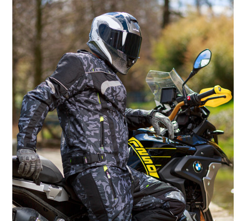 Чоловіча мотокуртка W-TEC Torebaro - чорно-сірий / 5XL Чоловіча мотокуртка W-TEC Torebaro - чорно-сірий / 5XL