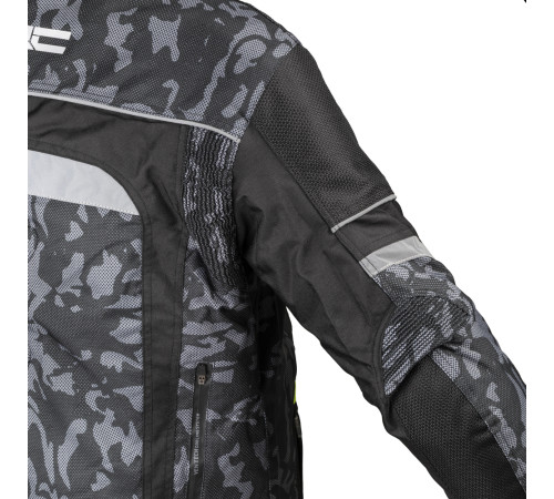 Чоловіча мотокуртка W-TEC Torebaro - чорно-сірий / 5XL Чоловіча мотокуртка W-TEC Torebaro - чорно-сірий / 5XL