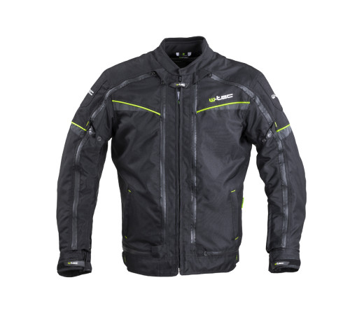 Мото-куртка W-TEC Progair - розмір 3XL / чорний-флуо Мото-куртка W-TEC Progair - розмір 3XL / чорний-флуо