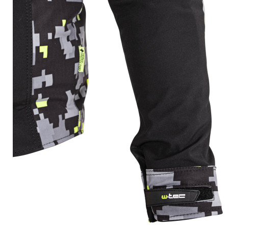 Чоловіча мото-куртка з капюшоном Softshell W-TEC Kybero - розмір 5XL / чорний Чоловіча мото-куртка з капюшоном Softshell W-TEC Kybero - розмір 5XL / чорний