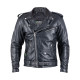 Шкіряна мотокуртка W-TEC Perfectis - чорний / 3XL