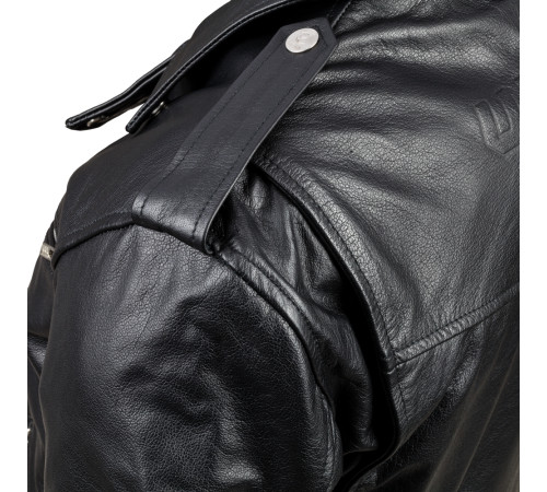 Шкіряна мотокуртка W-TEC Perfectis - чорний / 3XL Шкіряна мотокуртка W-TEC Perfectis - чорний / 3XL