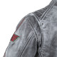 Чоловіча шкіряна мотокуртка W-TEC Sheawen Waxed Grey- сіра/розмір -3XL