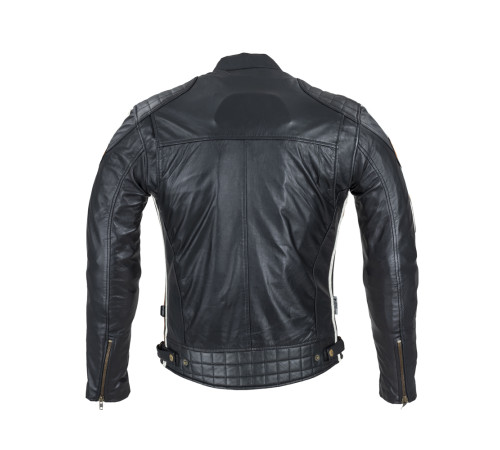 Чоловіча шкіряна мотокуртка W-TEC Sheawen Classic - чорна/ розмір 6XL Чоловіча шкіряна мотокуртка W-TEC Sheawen Classic - чорна/ розмір 6XL