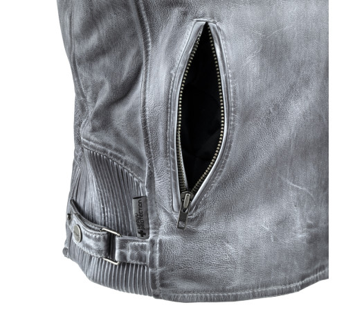 Чоловіча шкіряна мотокуртка W-TEC Sheawen Waxed Grey- сіра/розмір 4XL Чоловіча шкіряна мотокуртка W-TEC Sheawen Waxed Grey- сіра/розмір 4XL