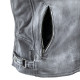 Чоловіча шкіряна мотокуртка W-TEC Sheawen Waxed Grey- сіра/розмір 4XL