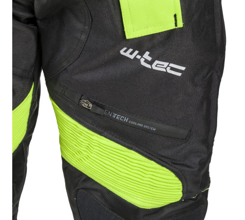 Чоловічі мотоштани W-TEC Rusnac NF-2607 - чорні зі зеленими вставками/4XL Чоловічі мотоштани W-TEC Rusnac NF-2607 - чорні зі зеленими вставками/4XL