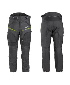Мотоштани W-TEC Propant - чорно-жовті-флуо/4XL