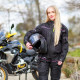 Жіночі мотоштани W-TEC Propant Lady - чорно-рожеві/М