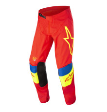 Штани для мотокросу Alpinestars Techstar Quadro Red/Fluo Yellow/Blue 2022 розмір 38