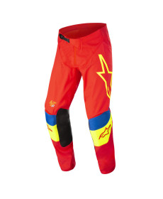 Штани для мотокросу Alpinestars Techstar Quadro Red/Fluo Yellow/Blue 2022 розмір 38