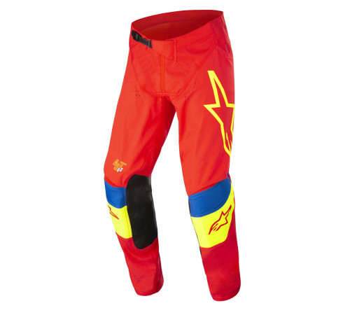 Штани для мотокросу Alpinestars Techstar Quadro Red/Fluo Yellow/Blue 2022 розмір 38