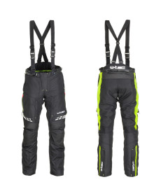 Чоловічі мотоштани W-TEC Spirital - чорно-флуо-жовті/6XL