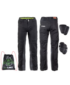Чоловічі мотоштани W-TEC Raggan - чорний / 4XL